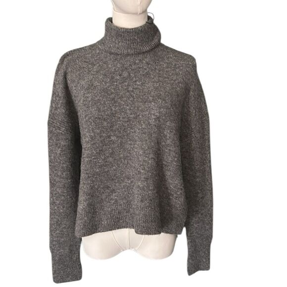 ALL SAINTS Wool Blend Grey Turtle neck Sweater, Size Large, NWOT - Display item - Picture 1 of 12